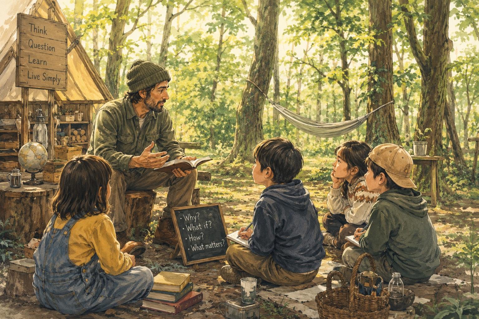 地図のない森で、父は子どもたちに問い続けた。「なぜ？」と。
