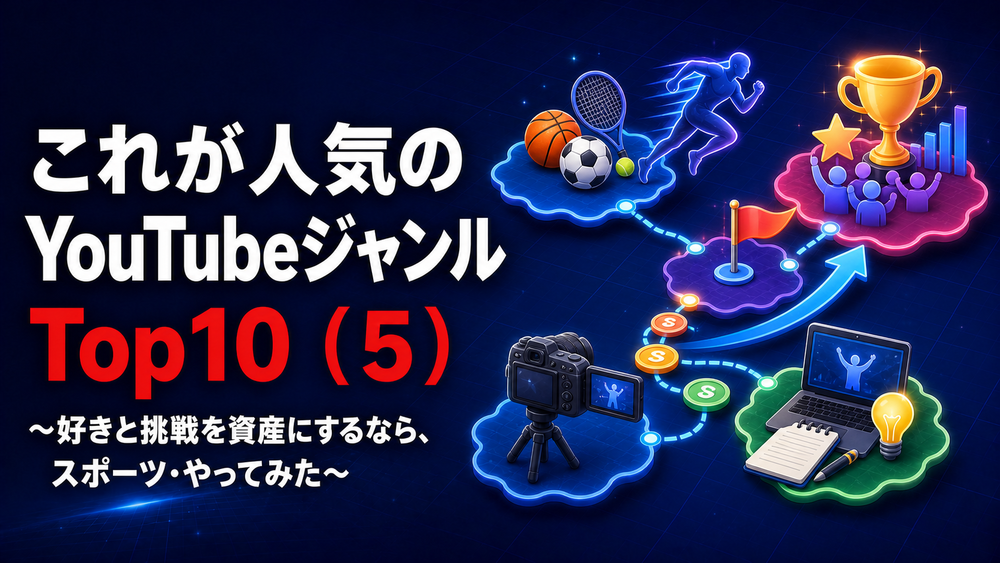 これが人気のYouTubeジャンルTop10_スポーツ・やってみた