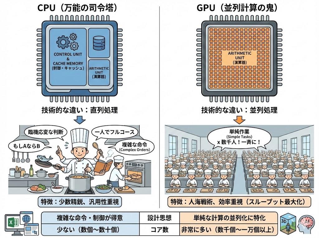 【図解】コレ1枚でわかるGPU：ITソリューション塾：オルタナティブ・ブログ
