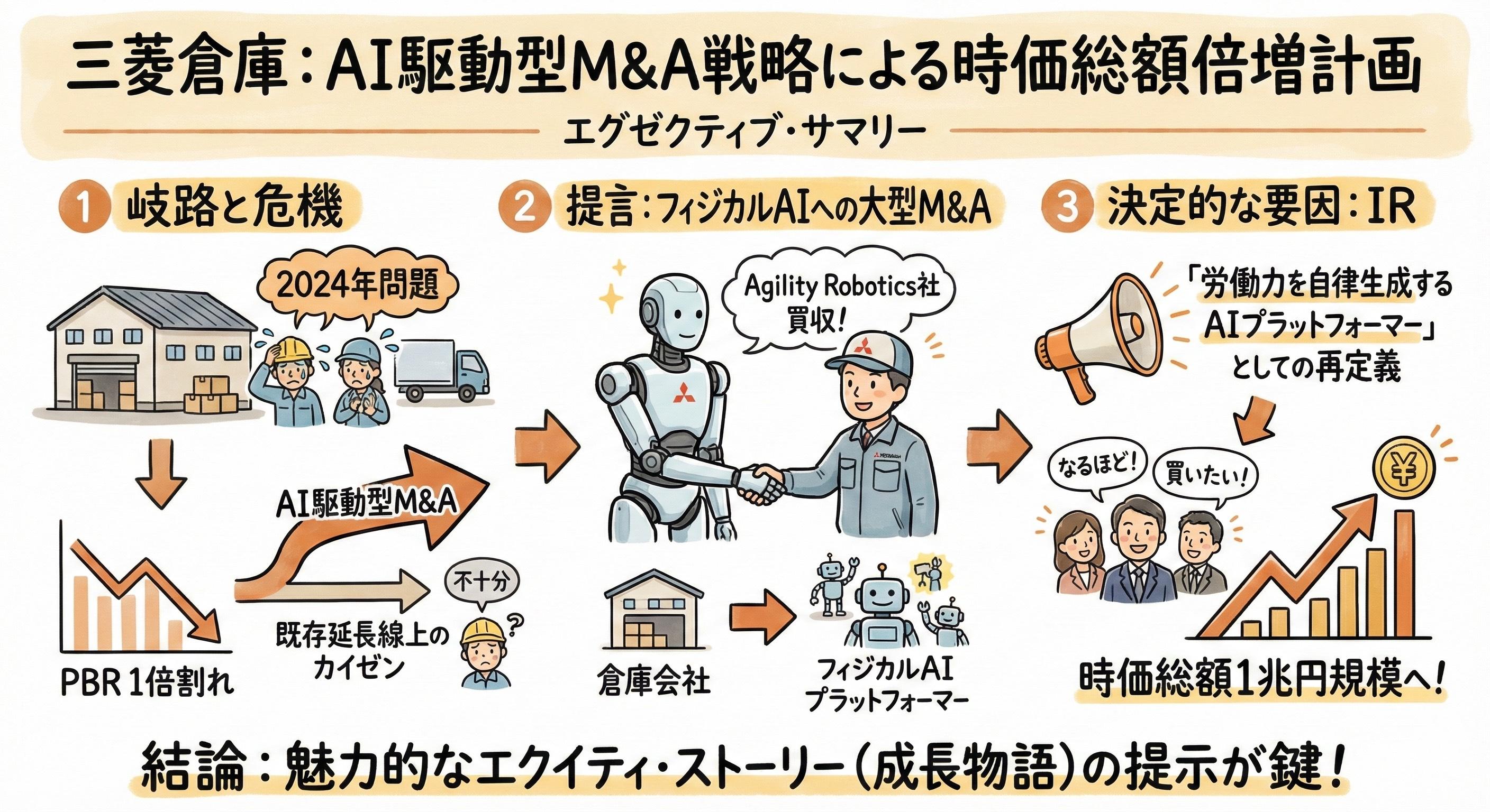 AI駆動型M&Aのケーススタディ：三菱倉庫が米フィジカルAI企業を買収して時価総額を1兆円にするシナリオ（改題）：経営者が読むNVIDIAのフィジカル AI / ADAS業界日報 by 今泉大輔：オルタナティブ・ブログ