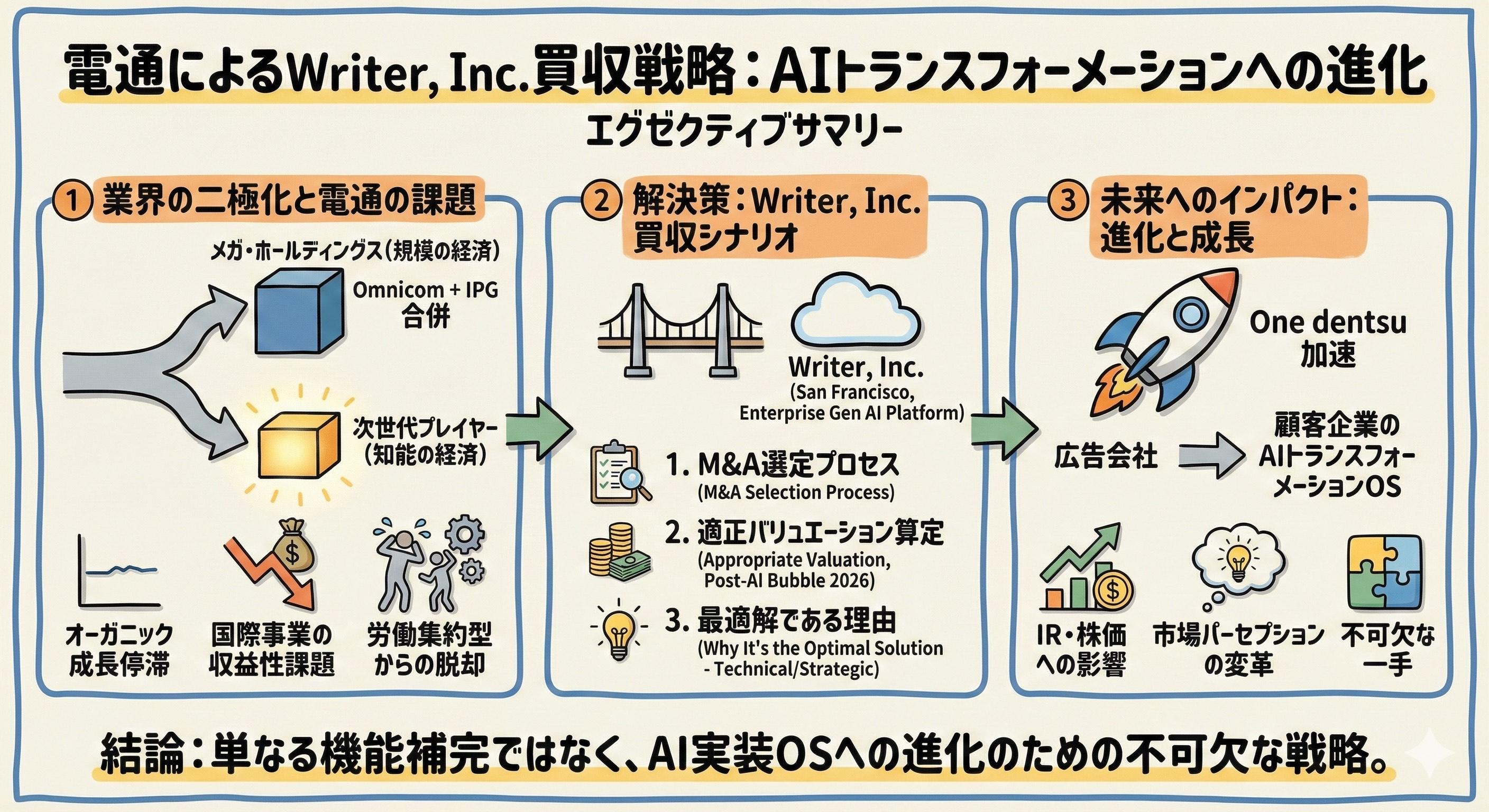 AI駆動型M&Aのケーススタディ：時価総額が2倍の2兆円に。電通が米AIエージェント企業を買収するシナリオ（改題）：経営者が読むNVIDIAのフィジカルAI  / ADAS業界日報 by 今泉大輔：オルタナティブ・ブログ