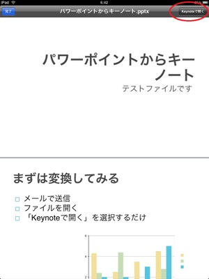 Ipadのビジネス利用 1 パワポをkeynoteに変換してプレゼンする 坂本史郎の 朝メール より オルタナティブ ブログ